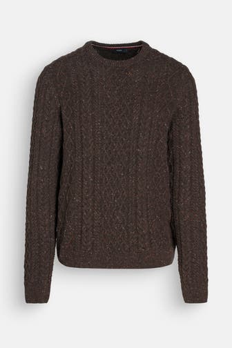 HECHTER Paris Wollmix-Pullover braun