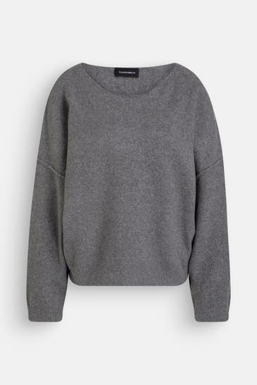 ELIAS RUMELIS Strickpullover 'Lou' dunkelgrau
