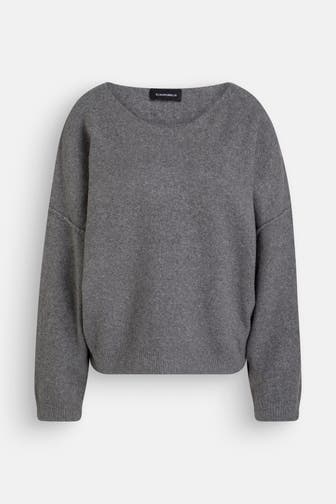 ELIAS RUMELIS Strickpullover 'Lou' dunkelgrau