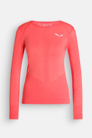 SALEWA Baselayer 'Zebru Medium Warm' neonorange