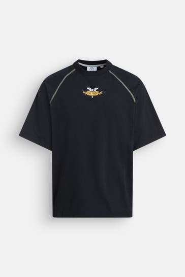 CARLO COLUCCI T-Shirt 'Cards of Colucci' schwarz