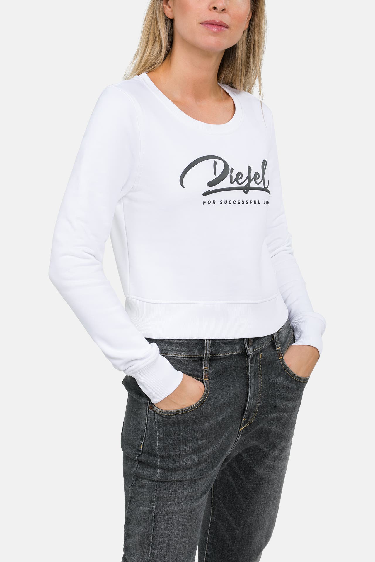 DIESEL Sweatshirt weiß, Bild 1