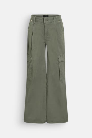 GUESS Stoffhose smaragdgrün
