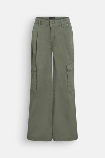 GUESS Stoffhose smaragdgrün