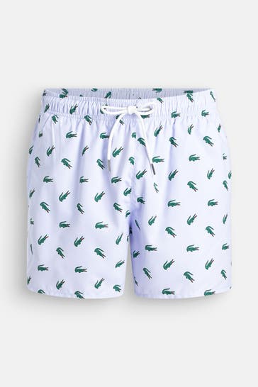 LACOSTE Boardshorts eisblau gemustert