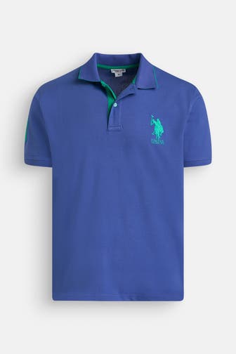 U.S. POLO ASSN. Polo-Shirt taubenblau