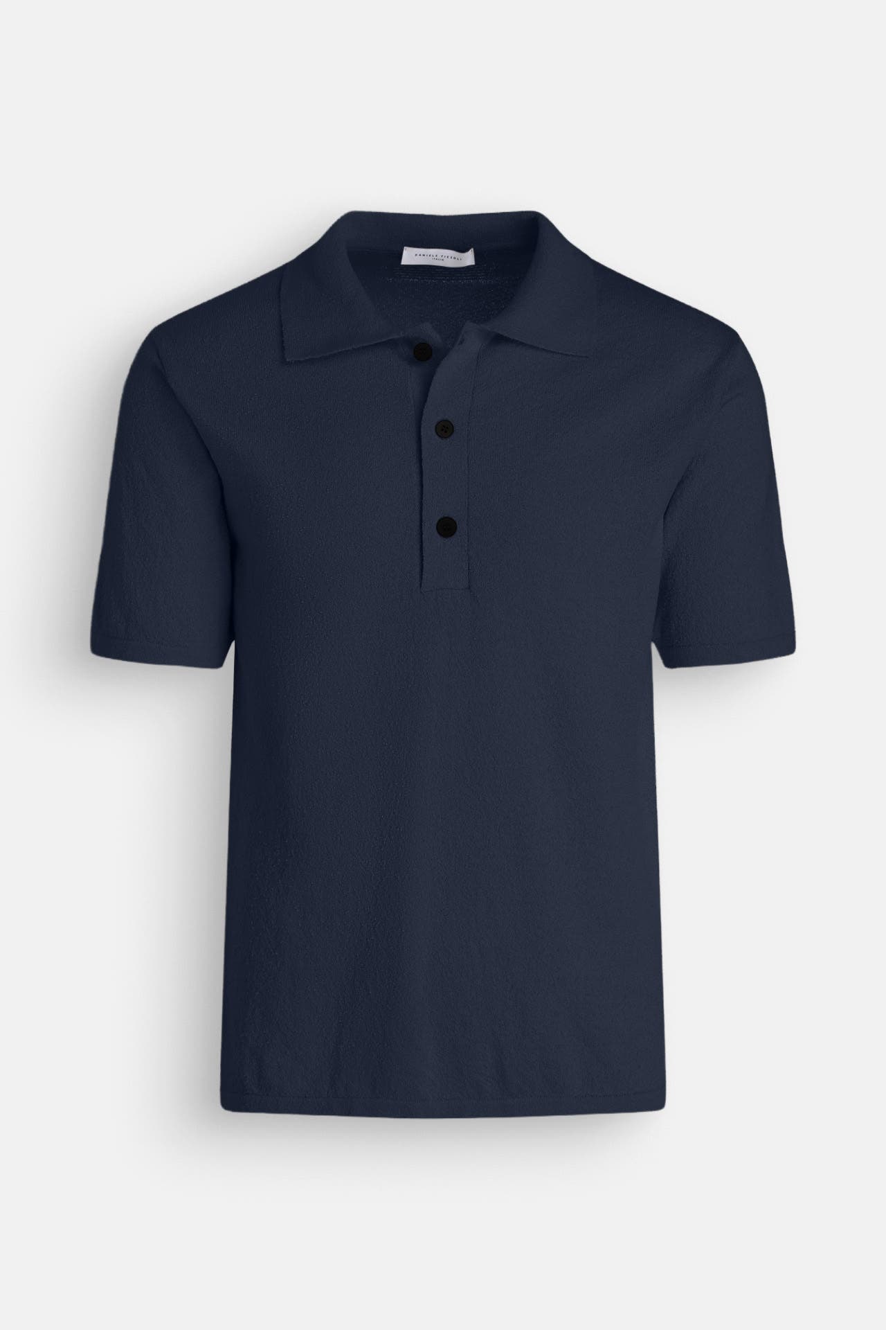 DANIELE FIESOLI Strick-Polo navy, Bild 1