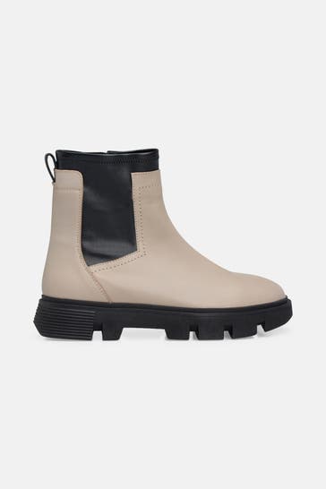 GEOX Leder-Stiefeletten 'Vilde' zweifarbig