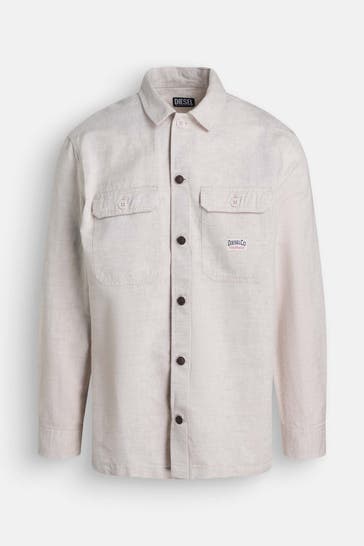 DIESEL Leinenmix-Hemd Regular Fit