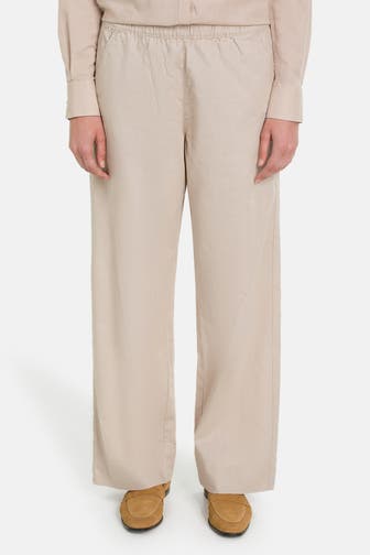 U.S. POLO ASSN. Leinenmix-Hose beige