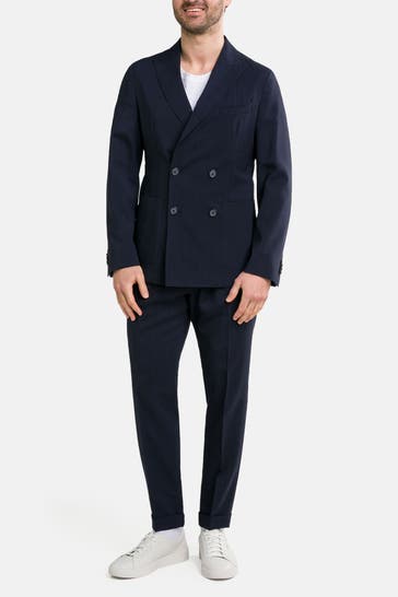 BOSS Wolllanzug 'Hanry' nachtblau