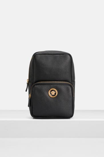 VERSACE Umhängetasche schwarz