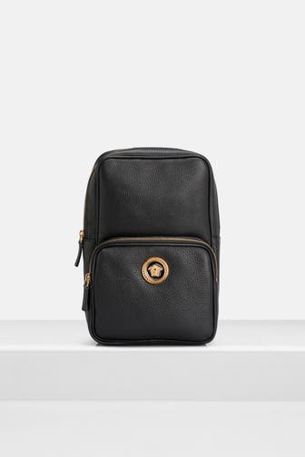 VERSACE Umhängetasche schwarz