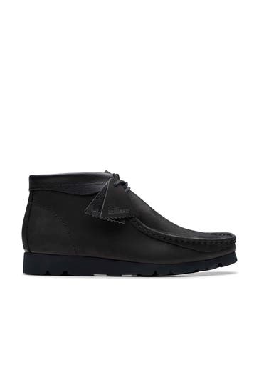 CLARKS Lederschnürer 'Wallabee' schwarz