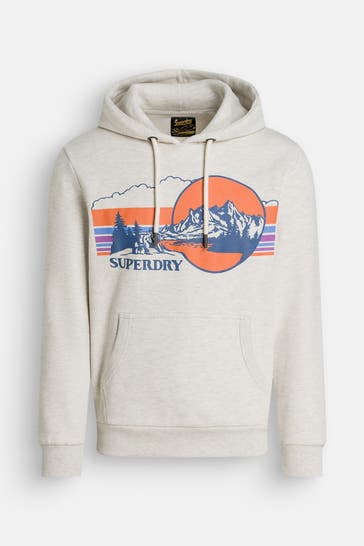 SUPERDRY Hoodie hellgrau
