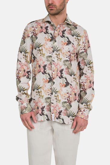 BALDESSARINI Leinenhemd 'Hugh' gemustert