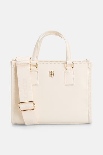 TOMMY HILFIGER Handtasche 'Monotype' offwhite