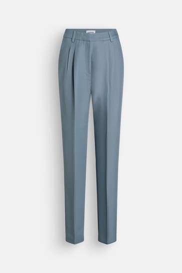 BLACK PALMS Stoffhose 'Benja' rauchblau