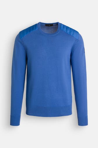 BELSTAFF Woll-Pullover 'Kerrigan' azurblau