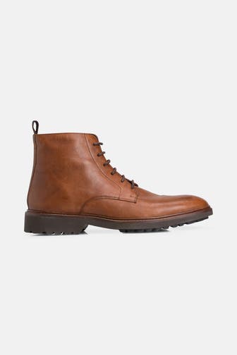 GEOX Schnürstiefel 'Cannaregio' cognac