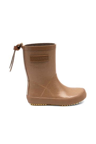 BISGAARD Gummistiefel hellbraun glitzer