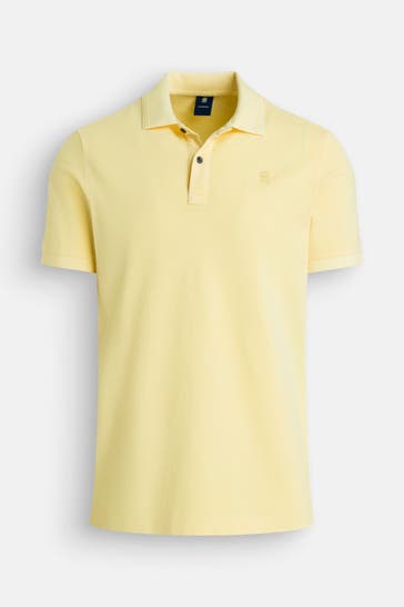 G-STAR Polo-Shirt 'Dunda' hellgelb