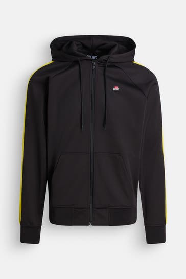 DIESEL Sweatjacke schwarz