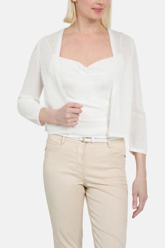 BETTY BARCLAY Strickjacke weiß