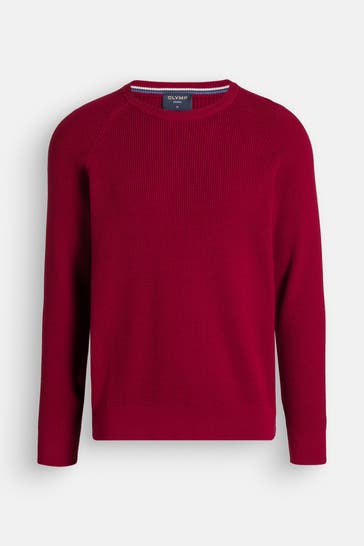 OLYMP Strickpullover dunkelrot