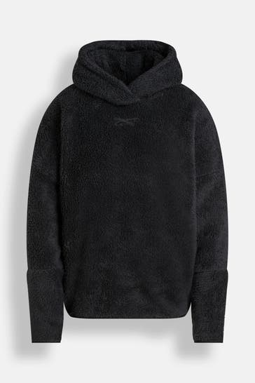 REEBOK Hoodie 'Lux Plush' schwarz