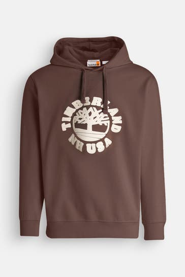 TIMBERLAND Hoodie dunkelbraun