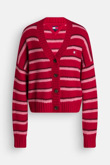TOMMY HILFIGER Strickjacke gestreift