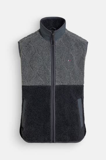 TOMMY HILFIGER Fleece-Weste zweifarbig