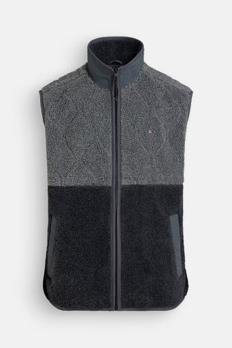 TOMMY HILFIGER Fleece-Weste zweifarbig