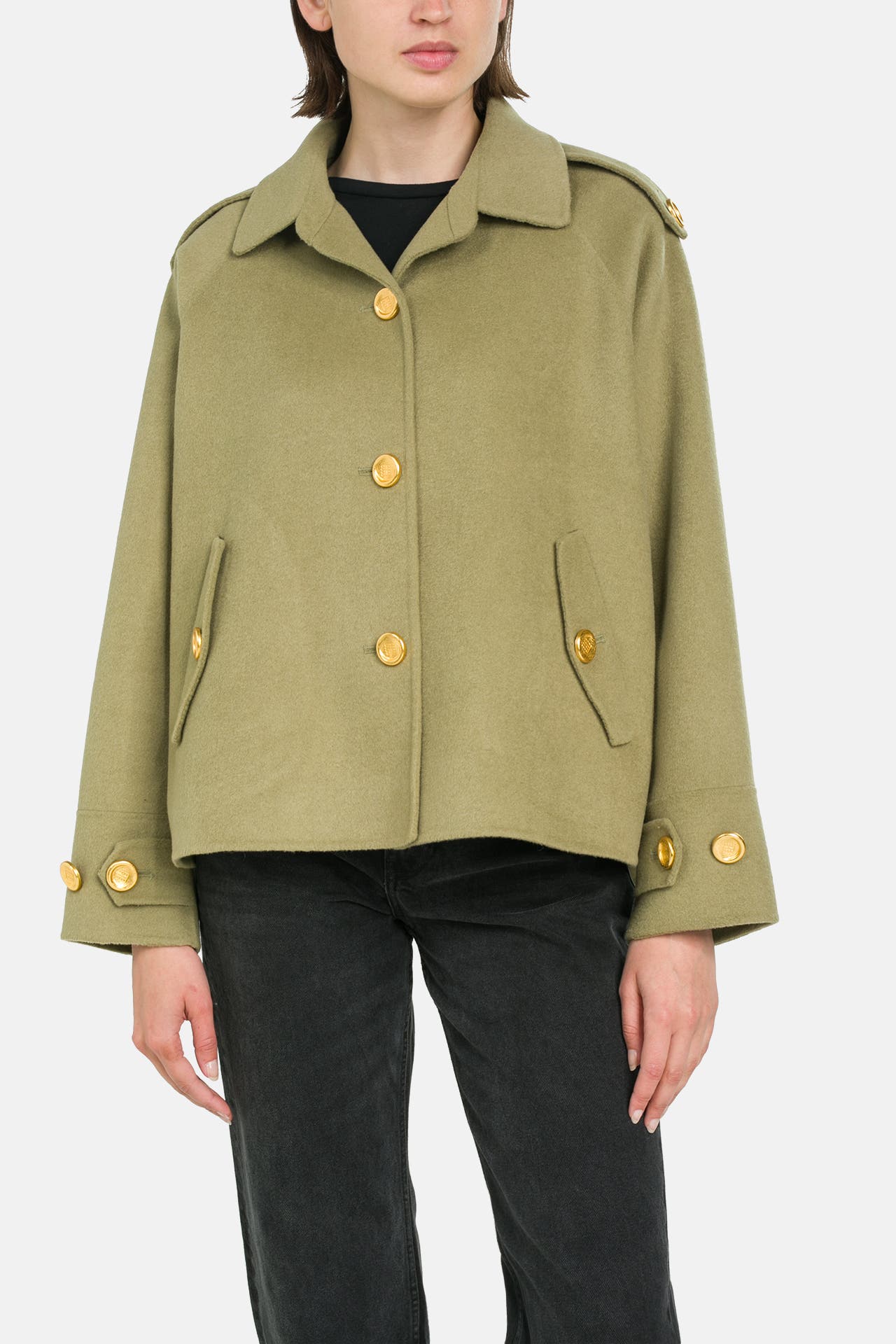 BLONDE NO. 8 Wolljacke 'Demi' grün, Bild 1
