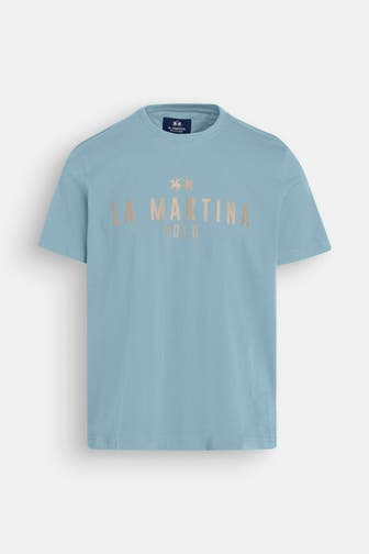 LA MARTINA T-Shirt taubenblau