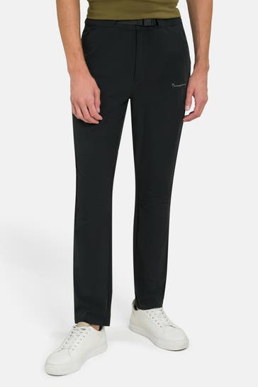 KNOWLEDGE COTTON APPAREL Stoffhose schwarz