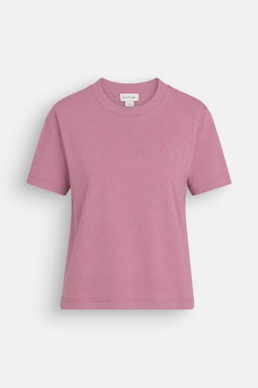 CALVIN KLEIN T-Shirt dunkelrosa