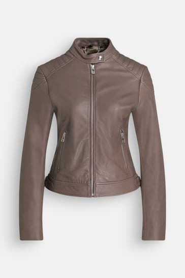 BELSTAFF Lederjacke 'Mollison' taupe