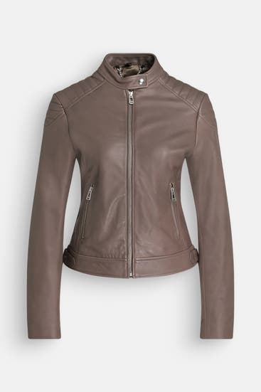 BELSTAFF - Lederjacke 'Mollison' taupe