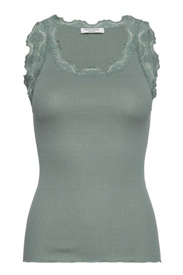 ROSEMUNDE Seidenmix-Top smaragdgrün