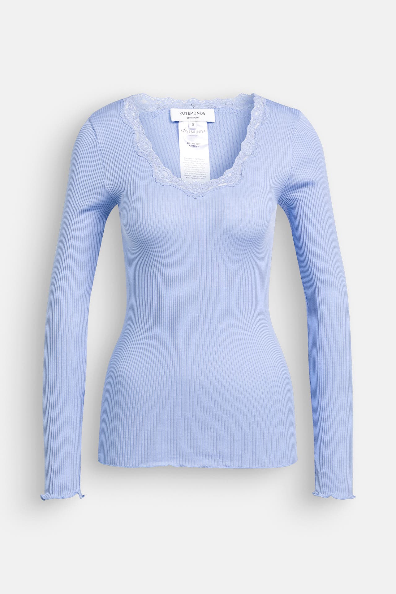 ROSEMUNDE Seidenmix-Longsleeve 'Babette' hellblau, Bild 1