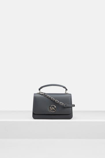 MICHAEL MICHAEL KORS Umhängetasche 'Delancey' grau