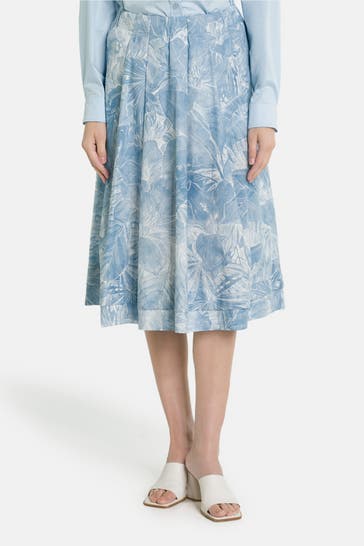 RIANI Patterned Midi Skirt