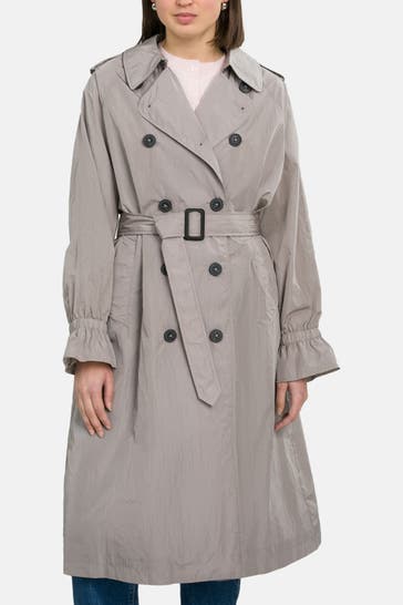 NO. 1 COMO Trenchcoat 'Vicenza' hellgrau