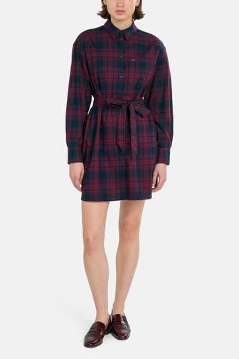 TOMMY HILFIGER Blusenkleid kariert