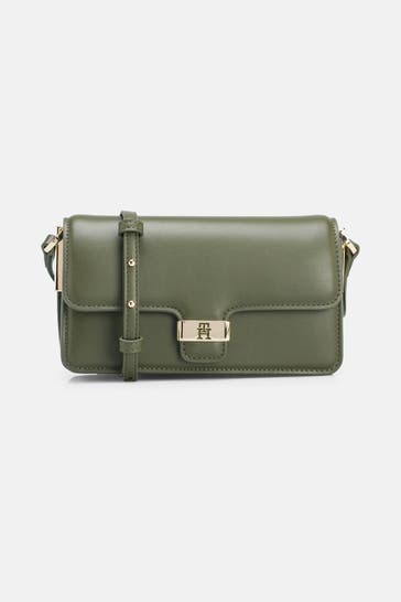 TOMMY HILFIGER Umhängetasche 'Heritage' oliv