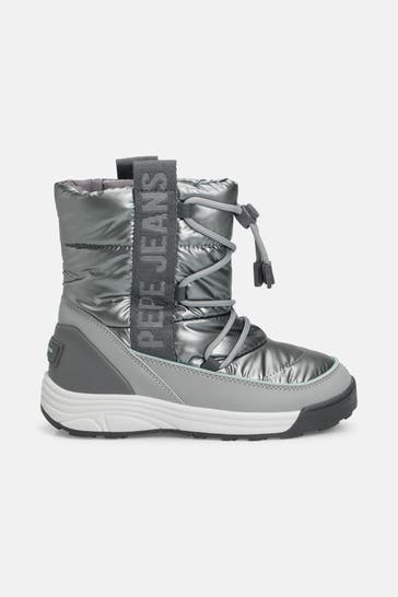 PEPE JEANS Winter-Boots 'Jarvis Fame' silber