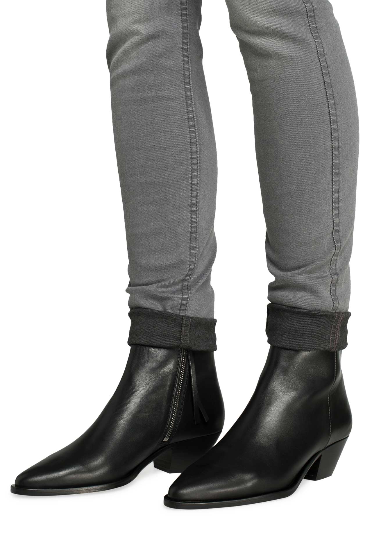 Hunter leather ankle hotsell boots