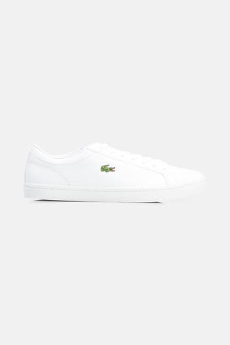 LACOSTE Ledersneaker weiß